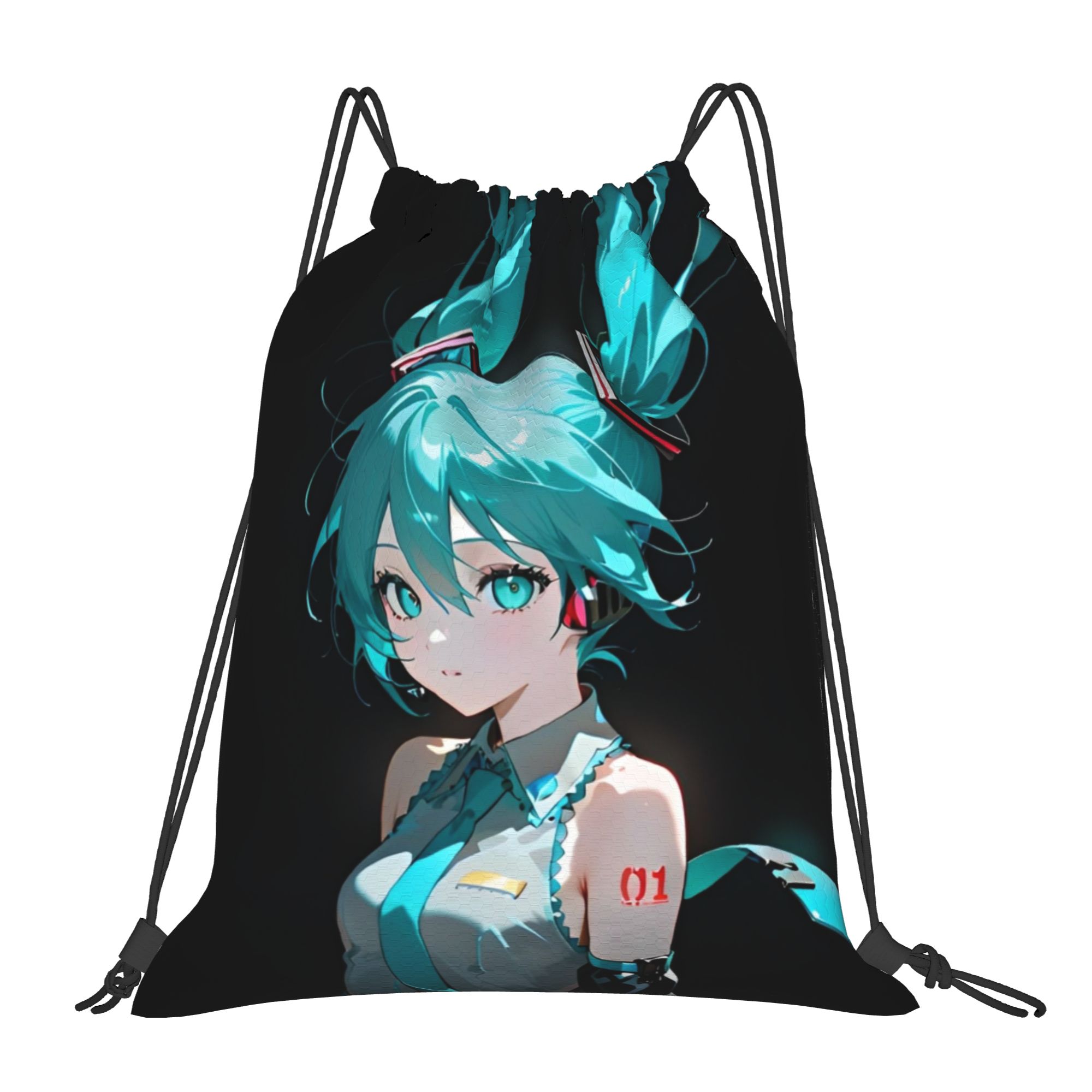 Drawstring Gym Bag - H-Hatsunes Mikus Bag Rugzak met trekkoord