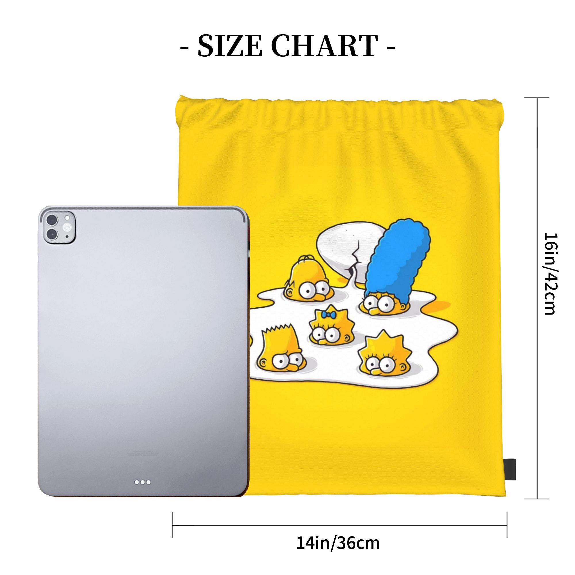 Simpsonsed Cartoon Rugzak met  - Drawstring Gym Bag recensie en prijs