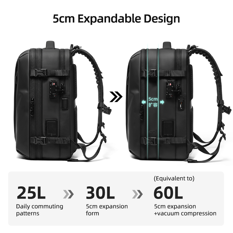 Reistas voor heren, één-knops  - Travel Backpack Anti Theft recensie en prijs