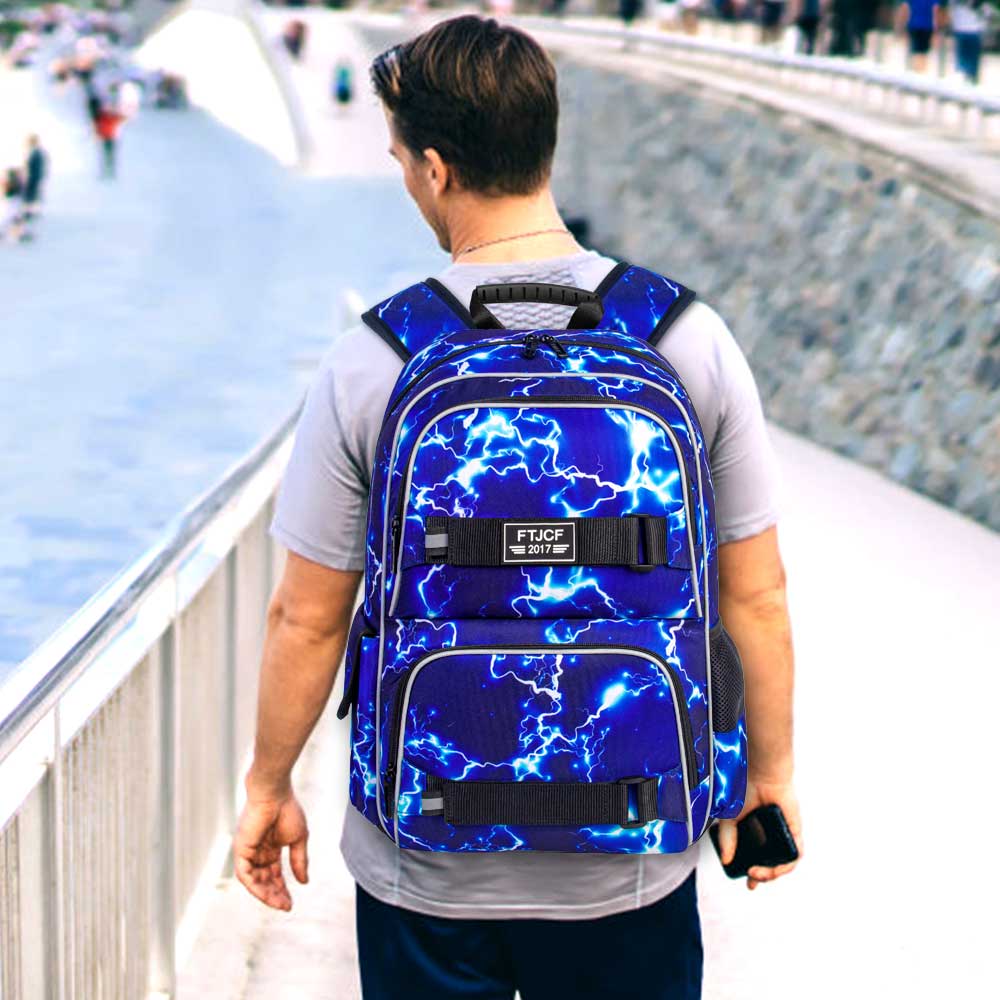 3 STKS Lightning jongensrugzak - School Backpack Teen recensie en prijs