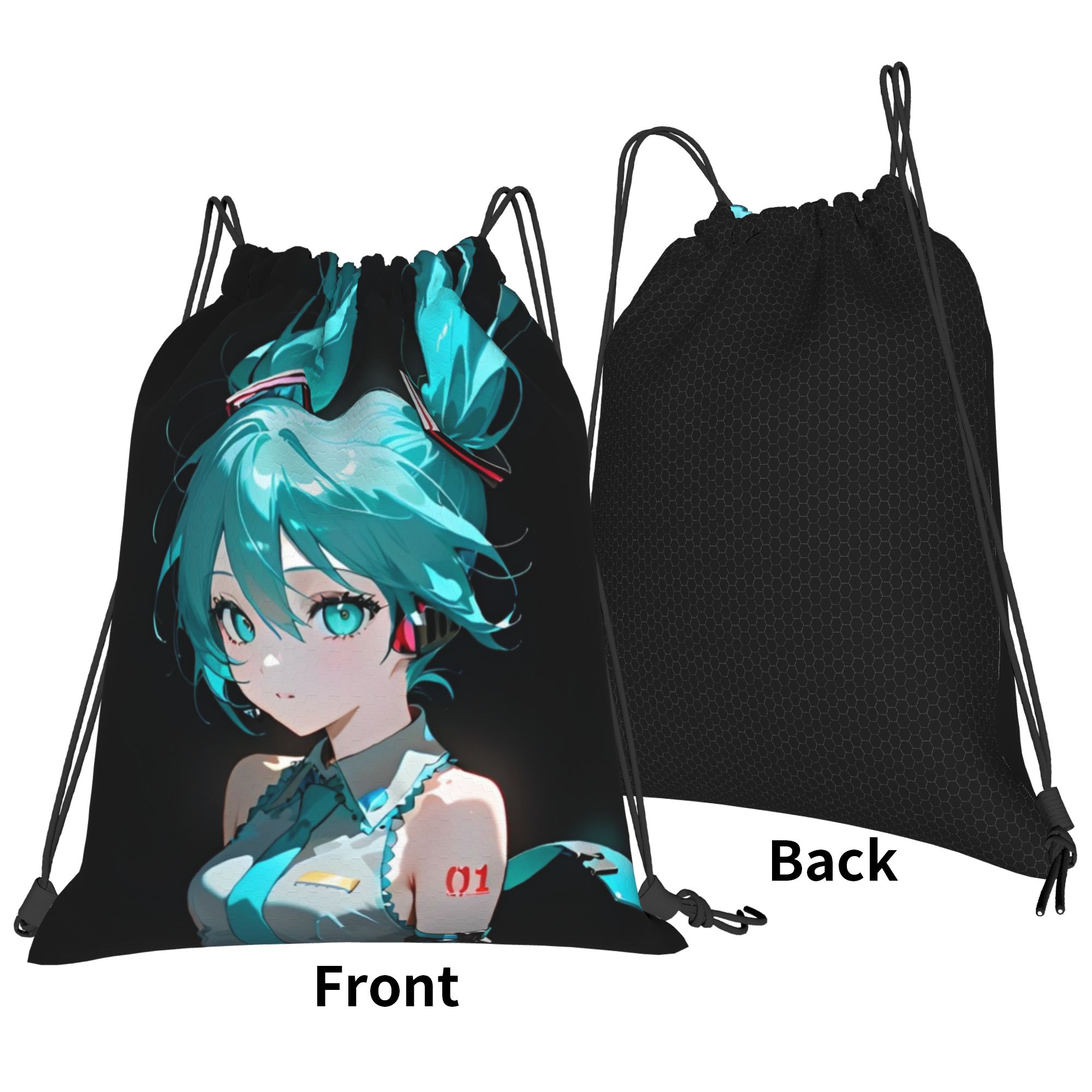 H-Hatsunes Mikus Bag Rugzak me - Drawstring Gym Bag recensie en prijs